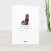 niedlicher Beagle Welpenhund Karte (Rückseite)