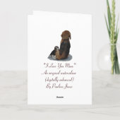 niedlicher Beagle Welpenhund Karte (Rückseite)