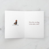 niedlicher Beagle Welpenhund Karte (Innenseite)