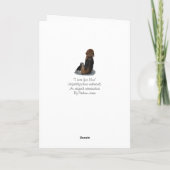 niedlicher Beagle Welpenhund Kuschelmaus Karte (Rückseite)