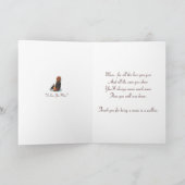 niedlicher Beagle Welpenhund Kuschelmaus Karte (Innenseite)