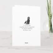 niedlicher Beagle Welpenhund Kuschelmaus Karte (Rückseite)