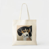 Niedlicher Beagle Welpenmalerei Tragetasche (Vorne)
