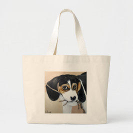Niedlicher Beagle Welpenmalerei Tragetasche