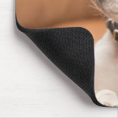 Niedlicher Beagle Welppy Quizical Look Mousepad (Ecke)