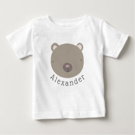 Niedlicher Bear Baby T - Shirt mit individuellem N