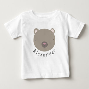 Niedlicher Bear Baby T - Shirt mit individuellem N
