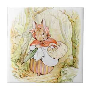 Niedlicher Beatrix-Töpfer, Frau Rabbit, Fliese