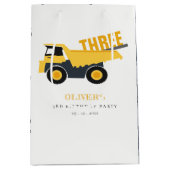 Niedlicher Bebauungspult jedes Alter Geburtstag Mittlere Geschenktüte (Vorderseite)