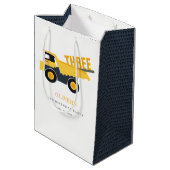 Niedlicher Bebauungspult jedes Alter Geburtstag Mittlere Geschenktüte (Rückseite Schrägansicht)