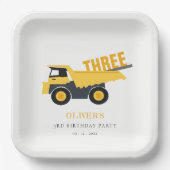 Niedlicher Bebauungspult jedes Alter Geburtstag Pappteller (Vorderseite)