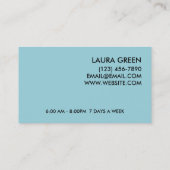 Niedlicher Bee Daycare & Babysitter Service Visitenkarte (Rückseite)