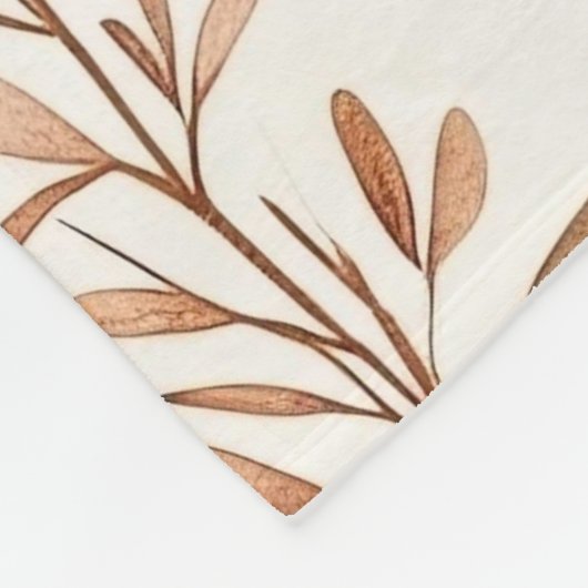 Niedlicher Beige-Kinderbär Fleecedecke (Ecke)