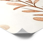 Niedlicher Beige-Kinderbär Poster (Ecke)