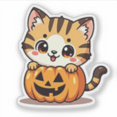Niedlicher Bengalischer Kittensticker - Spooky Pas Aufkleber (Vorderseite)
