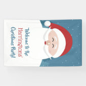 Niedlicher benutzerdefinierter Santa-Textbanner Banner (Horizontal)