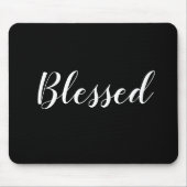 Niedlicher benutzerdefinierter schwarz-weißer Skri Mousepad (Vorne)