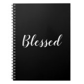 Niedlicher benutzerdefinierter schwarz-weißer Skri Notizblock (Vorderseite)