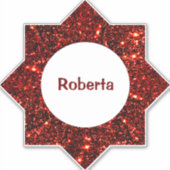 Niedlicher benutzerdefinierter Star Aufkleber (Vorderseite)