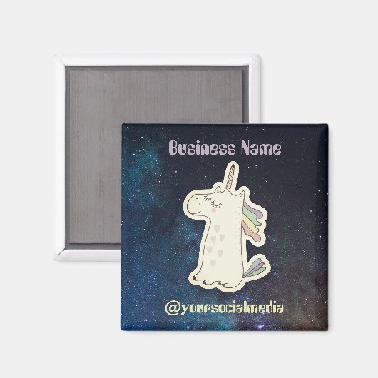 niedlicher benutzerdefinierter Text im Leerzeichen Magnet (Vorderseite/Rückseite)