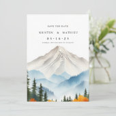 Niedlicher Berg Save The Date (Stehend Vorderseite)
