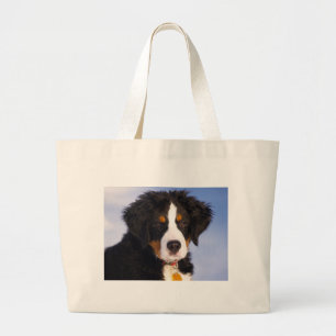 Niedlicher Berner Hund Jumbo Stoffbeutel