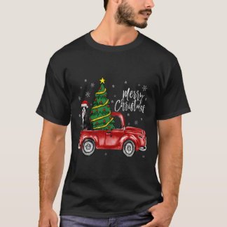 Niedlicher Berner Hund LKW Frohe Weihnachten Do T-Shirt