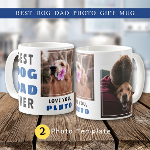 Niedlicher bester Hund Vater Doggie Name 2 FotoCol Kaffeetasse