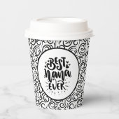 Niedlicher bester Tag der Mutter Pappbecher (Vorderseite)