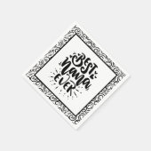 Niedlicher bester Tag der Mutter Serviette (Ecke)