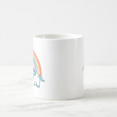 Niedlicher bester Unicorn-Vater überhaupt Kaffeetasse (Mittel)