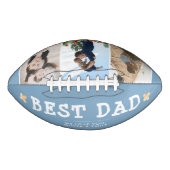 Niedlicher bester Vater Familie 3 FotoCollage Keep Football (Vorderseite)
