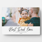 Niedlicher bester Vater je ein Foto Fotoplatte (Vorderseite)
