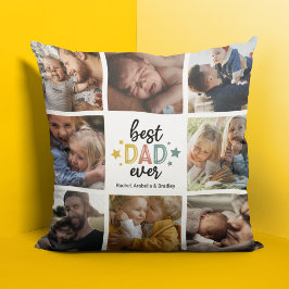 Niedlicher bester Vater je FotoCollage Kissen