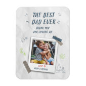 Niedlicher bester Vater je Kind Foto kundenspezifi Magnet (Vertikal)