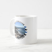 Niedlicher bester Vater je Ozean und Beach Lovers  Kaffeetasse (Vorderseite Links)