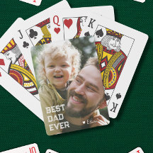 Niedlicher bester Vater je Spielkarten