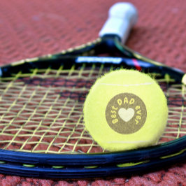 Niedlicher bester Vater je Typografie und Herzvate Tennisbälle