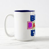 Niedlicher bester Vati ÜBERHAUPT Zweifarbige Tasse (Links)