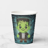 Niedlicher bezaubernder Frankensteiner Papierbeche Pappbecher (Vorderseite)