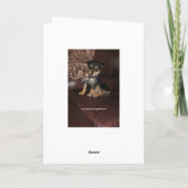 Niedlicher, bezaubernder Hund Karte (Rückseite)