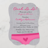 Niedlicher BH Braut/Wäsche-Duschen-Einladung Einladung (Vorne/Hinten)