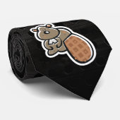 Niedlicher Biber; Cool Krawatte (Gerollt)