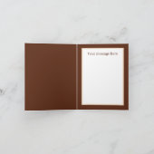 Niedlicher Biber fügt Text zu jedem Zweck hinzu Karte (Innenseite)