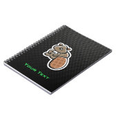 Niedlicher Biber; Glatt Notizblock (Linke Seite)