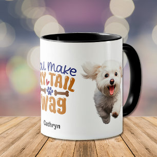Niedlicher Bichon Frise Hund Sie machen meinen Sch Tasse