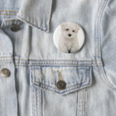 Niedlicher Bichon Frise runder Knopf Button (Beispiel)