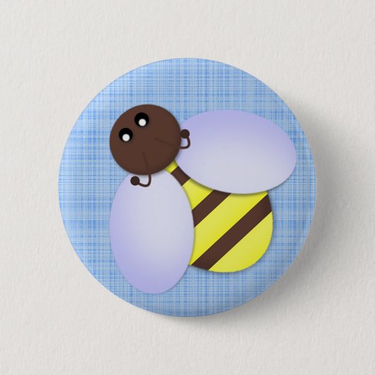 Niedlicher Bienen-Gastgeschenk-Knopf Button (Vorderseite)