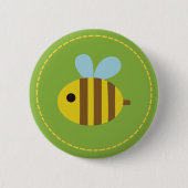 Niedlicher Bienenknopf Button (Vorderseite)