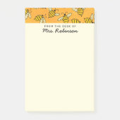Niedlicher Bienenlehrer aus dem Büro 4x6 Post-it Klebezettel (Vorderseite)